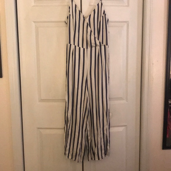 Xhilaration Dresses & Skirts - Women’s Navy/White stripped jumpsuit Xhilaration Dresses & Skirts - Women’s Navy/White stripped jumpsuit